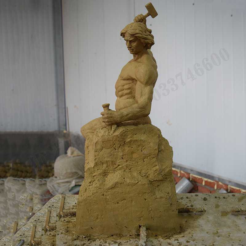 自我雕刻雕塑，自我雕刻擺件，雕刻自我