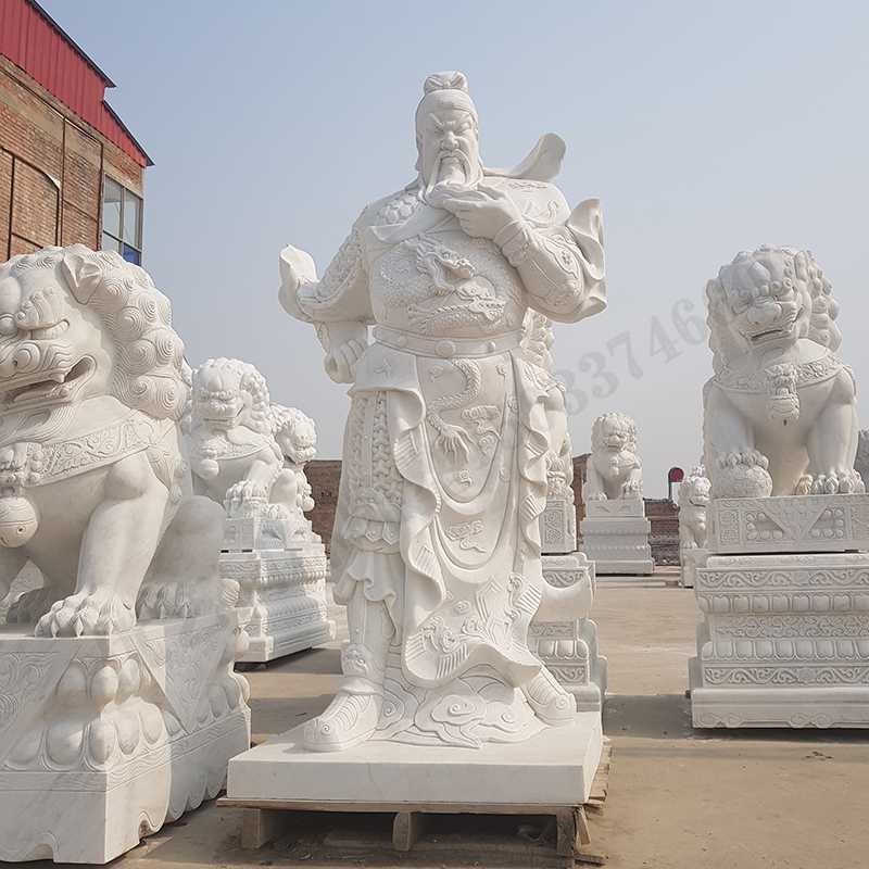 漢白玉關(guān)公像，石雕關(guān)公像，大理石關(guān)公雕像，關(guān)羽雕像，河北石雕關(guān)公廠(chǎng)家2.jpg